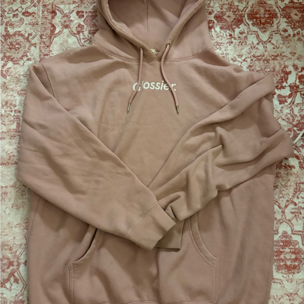 Glossier Blush Pink Men's Hoodie